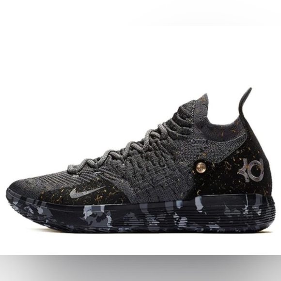 Nike Zoom KD 11 'Gold Splatter' Basketball/Streetwear Shoes Size 11 for Men - Picture 1 of 8